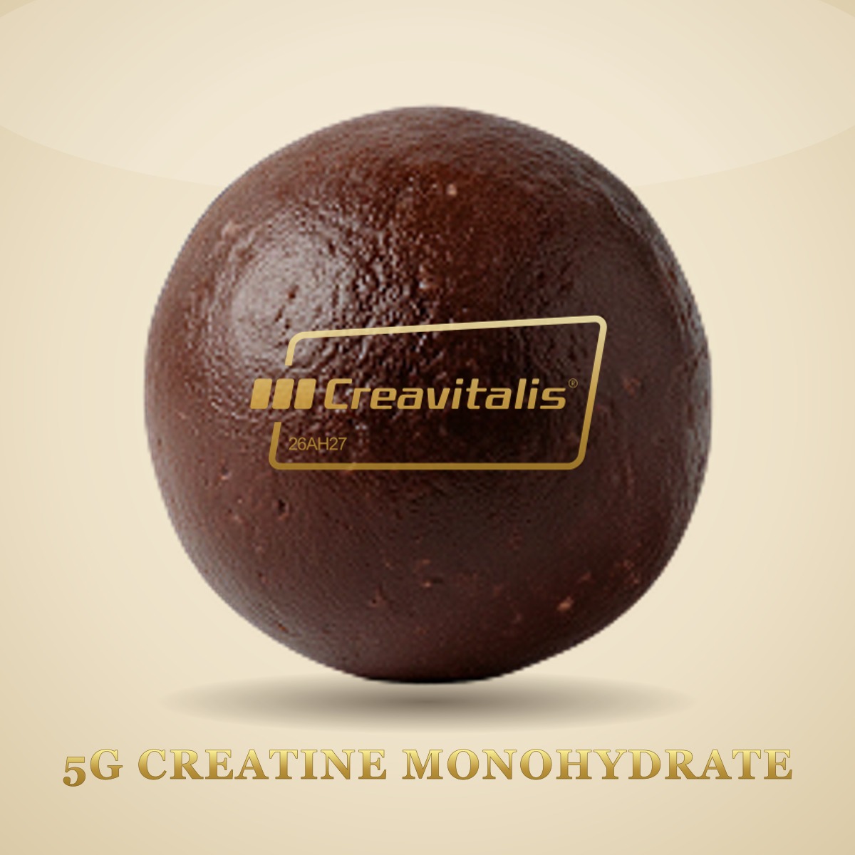 Frelo ball with real Creavitalis® Q-SEAL — 5g pure creatine monohydrate per ball